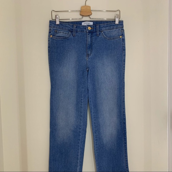 Ellen Tracy Denim - Ellen Tracy Mid Relaxed Straight Faded Jeans